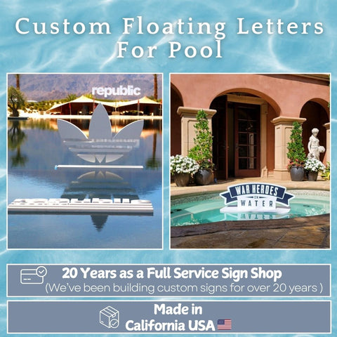 Custom Floating Letters For Pool | Floating Foam Letters For Pool | Custom Pool Float | Floating Numbers | Custom Logo Sign | Birthday Graduation Wedding Decor