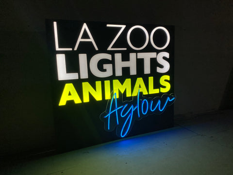 LED Light Sign | Custom LED Sign | Custom Light Up Sign | Light Box Sign | Custom Signs Outdoor Metal | LED Signs for Business