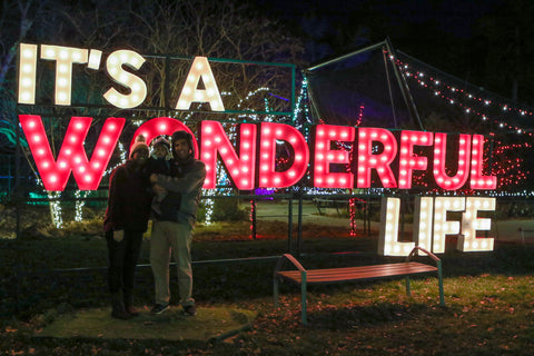 Stacked Marquee Letters with Metal Stand | Large Marquee Letters with Lights | Lighted Marquee Letters 4ft 5ft tall