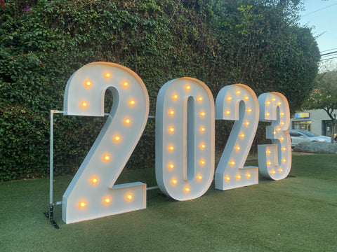 Large Marquee Numbers 4ft 5ft up to 6ft tall | Large Light Up Numbers Birthday Numbers Large Number Light | Wedding Anniversary Proposal