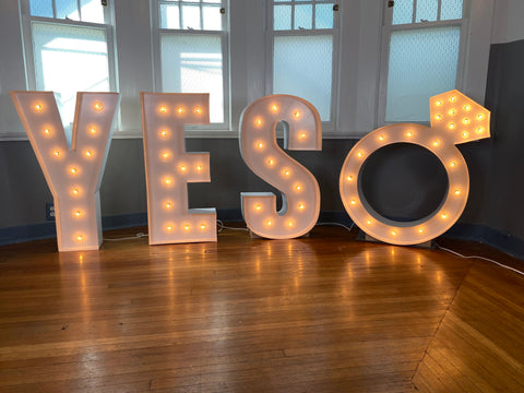 Large Marquee Letters 4ft 5ft | Custom Name in Light Up Letters for Weddings Birthday Baby Shower