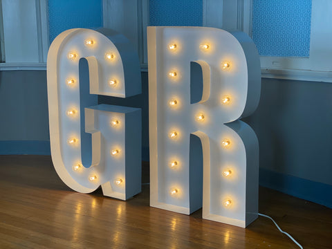 Large Marquee Letters Giant Light Up Letters for Wedding & Baby Shower –  Tagged – circlemakerstudio